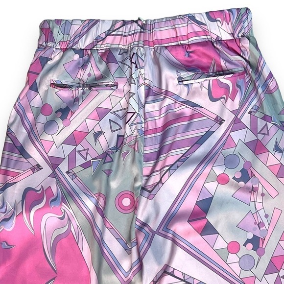 Oceanus Swimwear Womans Sz Small Pants Silky w Ostrich Feather Trim New - Picture 4 of 16